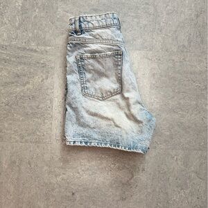 Zara Blue High Waist Denim Shorts